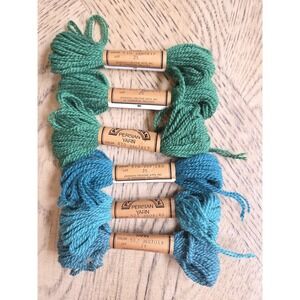 Paternayan Yarn Persian 100% Virgin Wool Yarn Lot New Needlepoint Green NOS 8yds